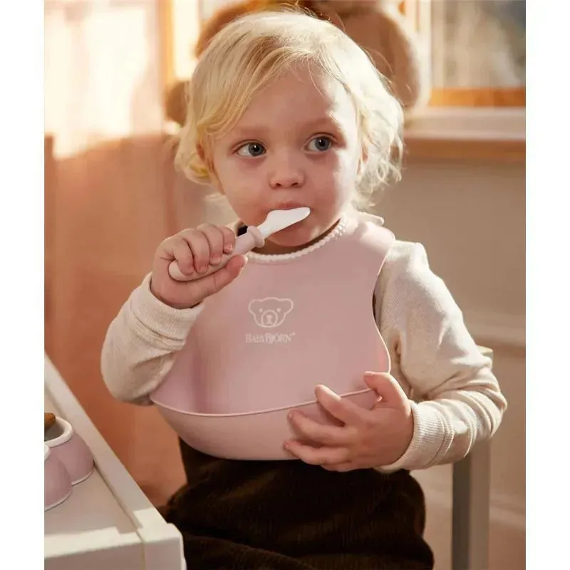 Babybjorn - 2Pk Baby Bib Powder Yellow/Powder Green - Image 3