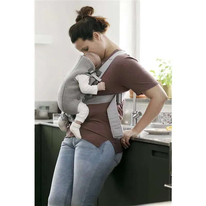 Babybjorn - Baby Carrier Mini 3D Jersey, Light Gray - Image 5