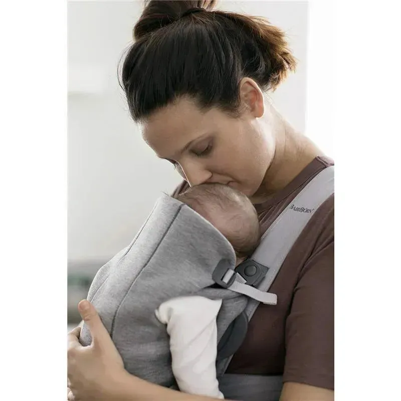 Babybjorn - Baby Carrier Mini 3D Jersey, Light Gray - Image 6