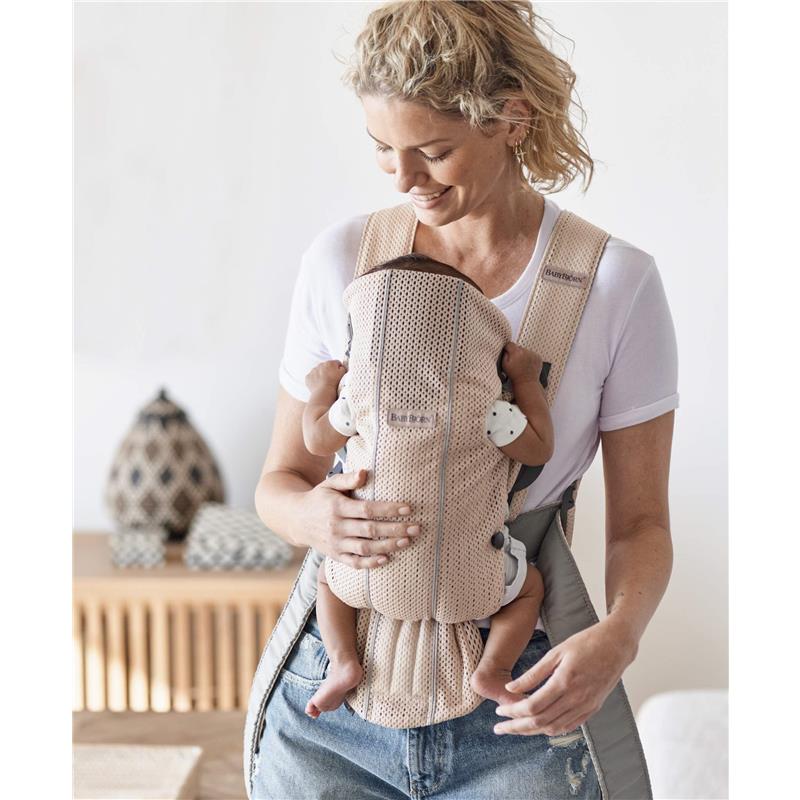 BabyBjörn - Baby Carrier Mini, 3D Mesh, Pearly Pink - Image 3