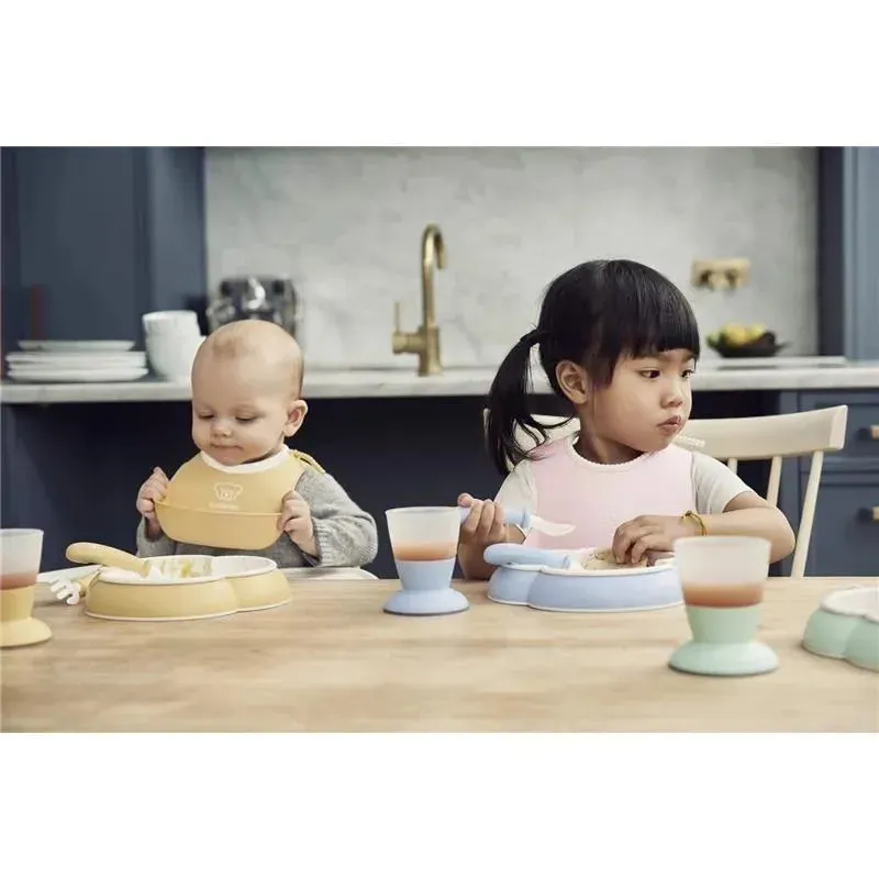 BabyBjorn - Baby Feeding Set, 4 pcs Powder Pink - Image 3