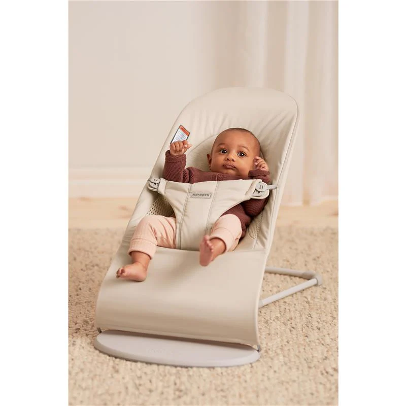 BabyBjörn - Bouncer Balance Soft, Light Beige, 2-in-1 Adjustable Baby Bouncer Seat - Image 3