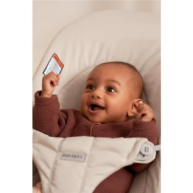 BabyBjörn - Bouncer Balance Soft, Light Beige, 2-in-1 Adjustable Baby Bouncer Seat - Image 4