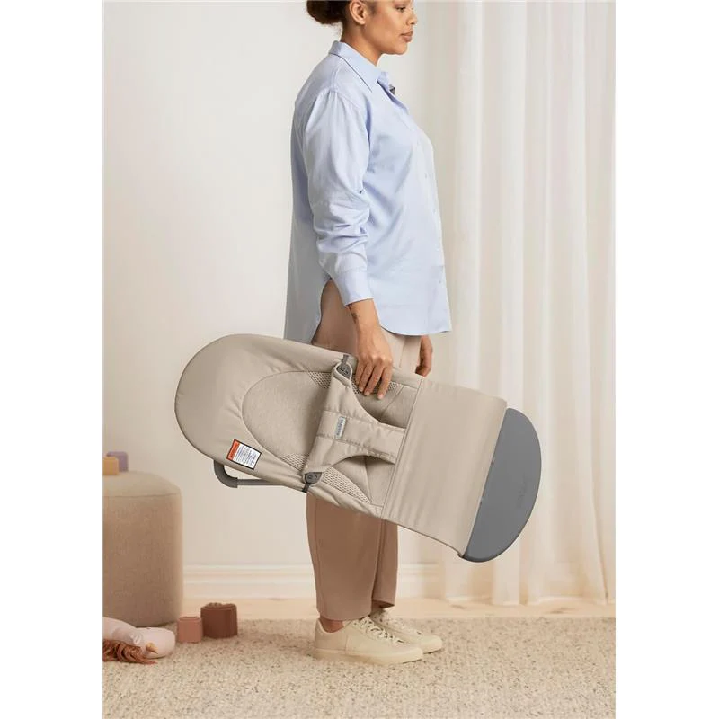 Babybjorn - Bouncer Balance Soft Tri-Fabric, Sand Gray - Image 5