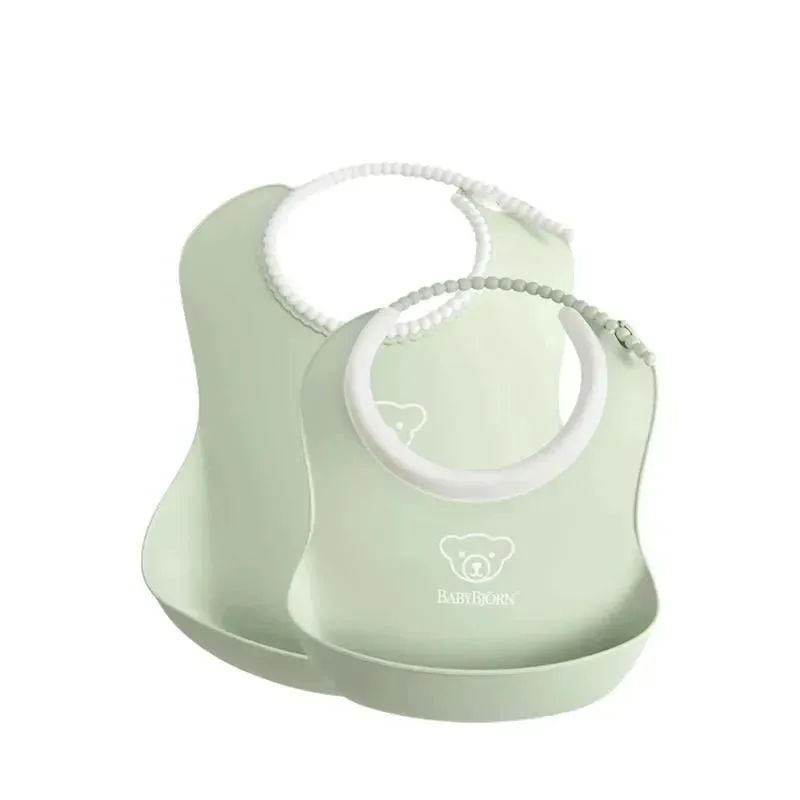 Babybjorn - Feeding Bib Set, 2-pack, Powder Green