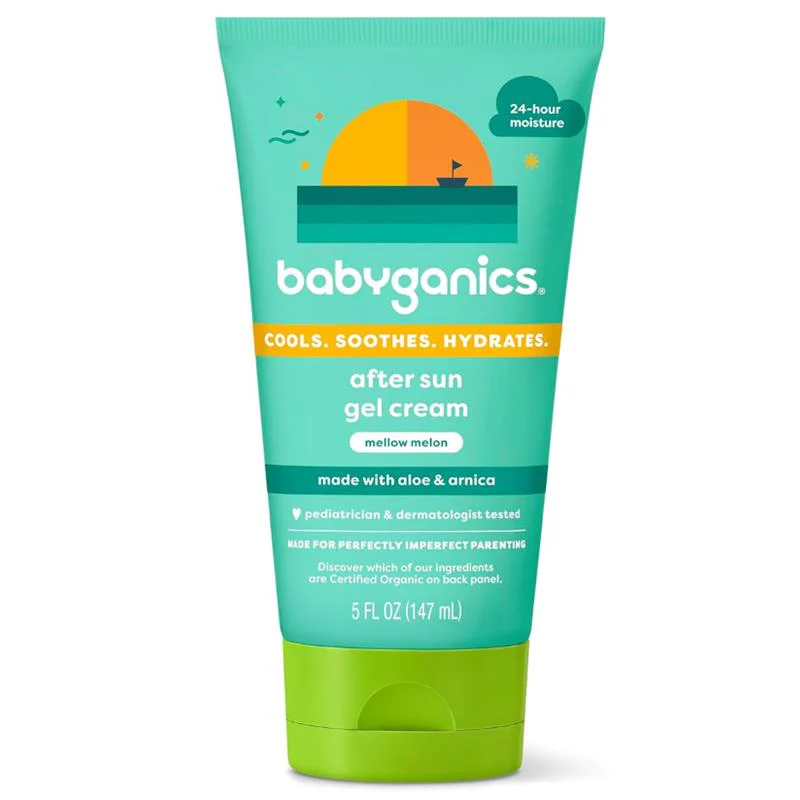 Babyganics - After Sun Gel Cream, Mellow Melon, 5 Oz