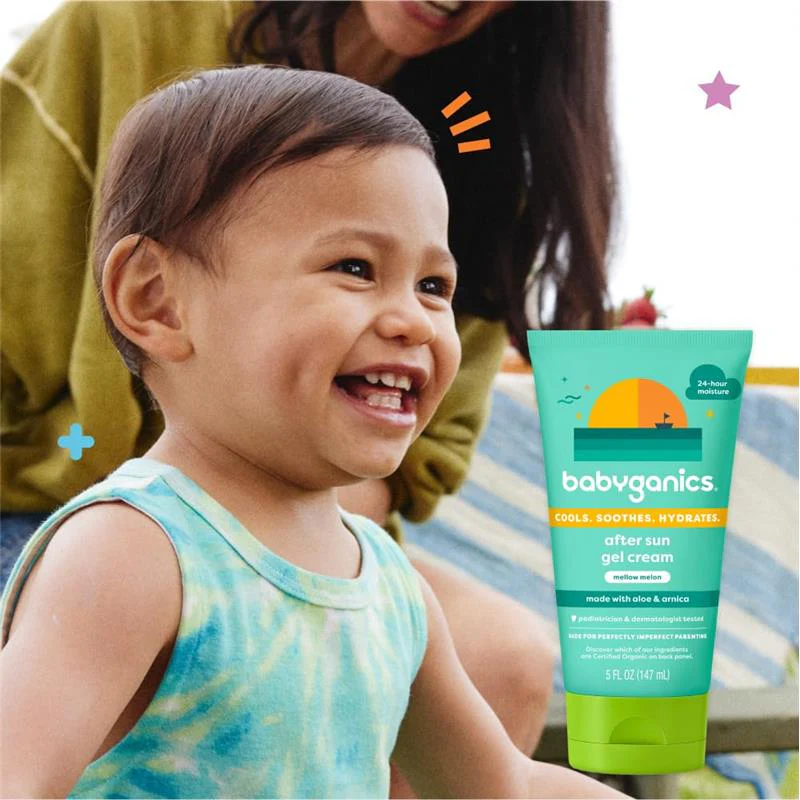 Babyganics - After Sun Gel Cream, Mellow Melon, 5 Oz - Image 3