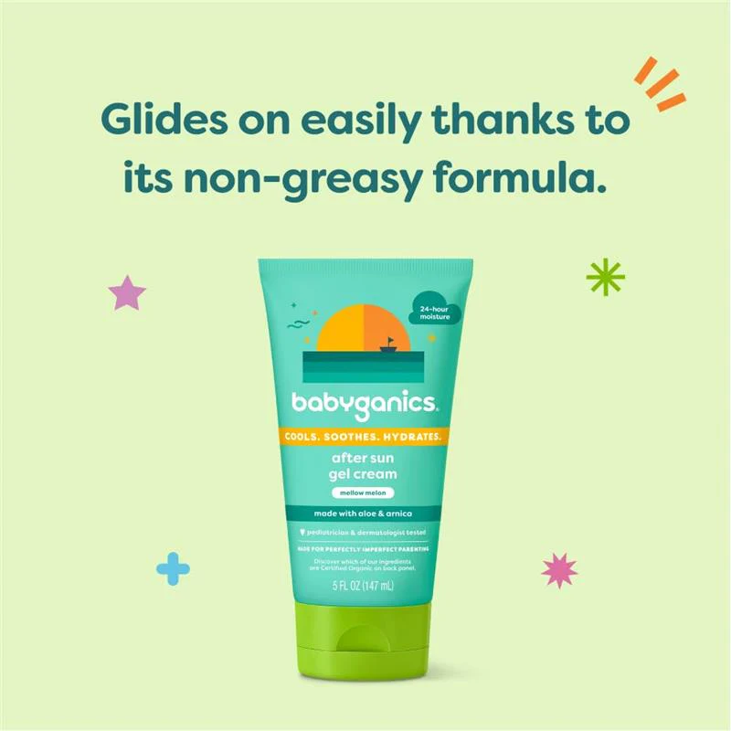 Babyganics - After Sun Gel Cream, Mellow Melon, 5 Oz - Image 5