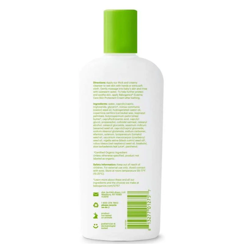 Babyganics - Moisturizer Therapy Cream Wash, 8 Oz - Image 7