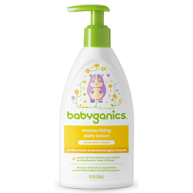 Babyganics - Moisturizing Daily Lotion Chamomile Verbena, 9 Oz