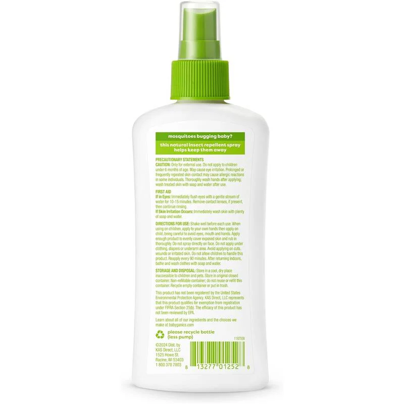 Babyganics - Natural Insect Repellent Spray 6 Oz - Image 3