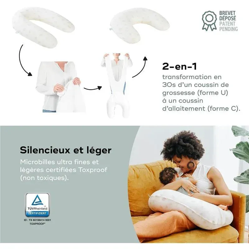 Babymoov - B.Love 2-in-1 Pillow - The Original Organic Pregnancy Pillow & Nursing Cushion - Image 3