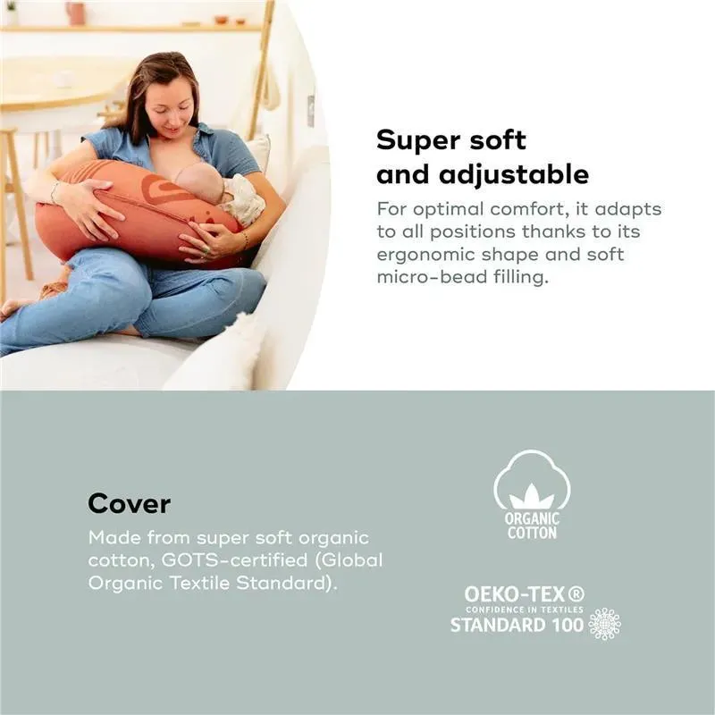 Babymoov - B.Love U-Shape Pregnancy Pillow, Premium Maternity Cushion, Terracota - Image 6