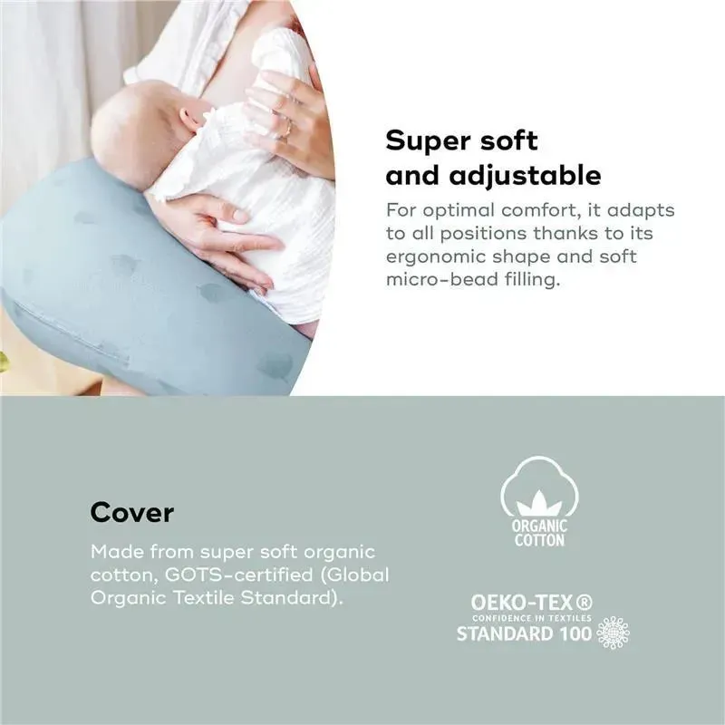 Babymoov - B.Love U-Shape Pregnancy Pillow, Premium Maternity Cushion, Wind Blue - Image 4