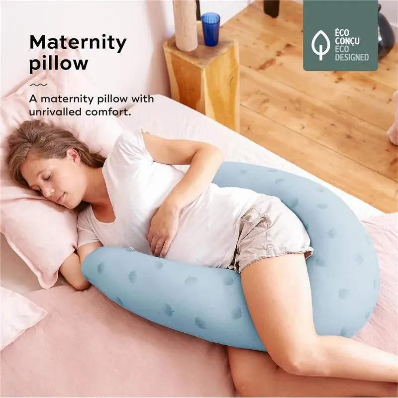 Babymoov - B.Love U-Shape Pregnancy Pillow, Premium Maternity Cushion, Wind Blue - Image 7
