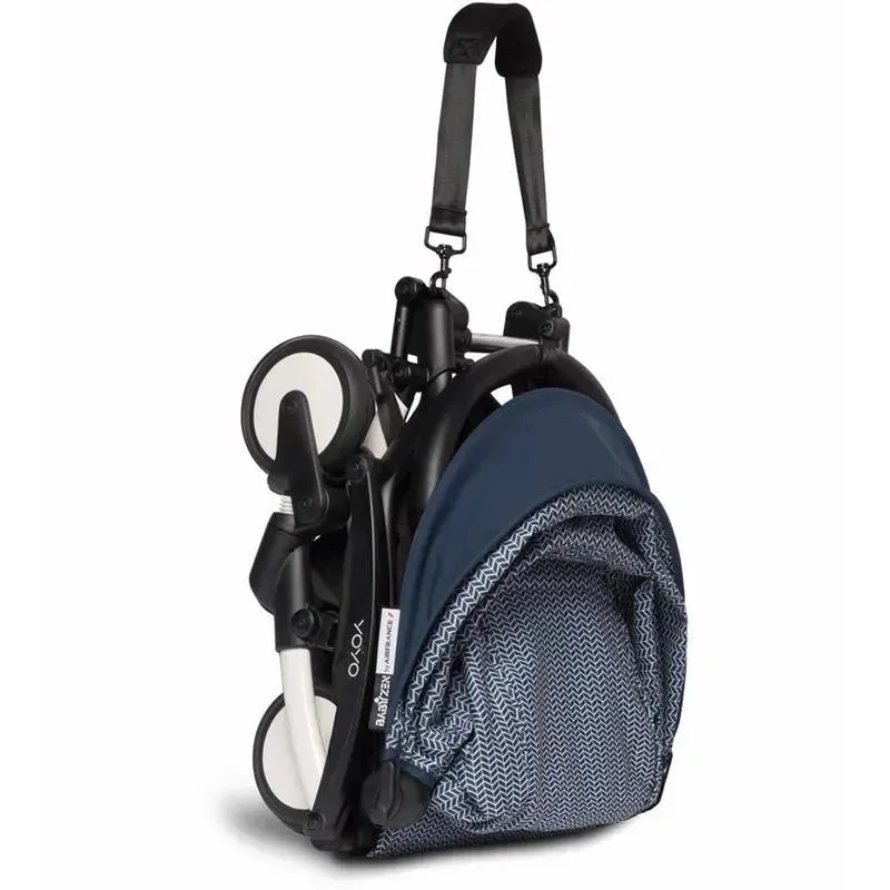 Babyzen - Yoyo2 Stroller & Color Pack 6M Combo, White Frame/Air France Navy - Image 2
