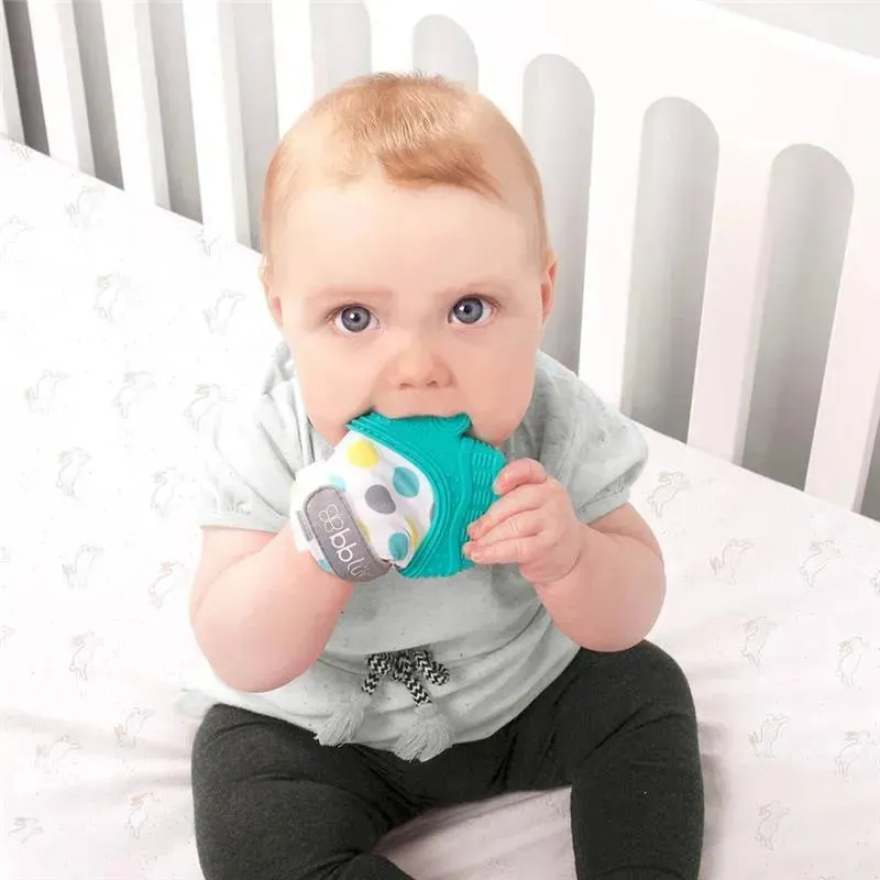 Bbluv Gluv Baby Teething Mitten, Aqua - Image 3