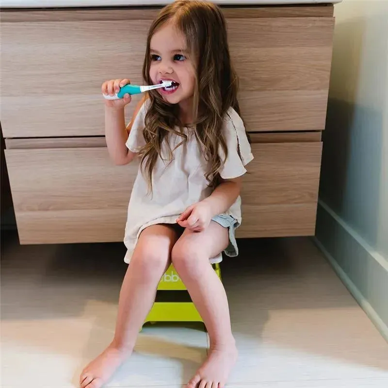Bbluv Sonik 2-Stage Sonic Toothbrush for Babies & Toddlers, White/Acqua - Image 5