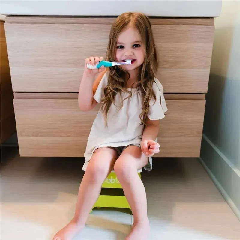 Bbluv Sonik 2-Stage Sonic Toothbrush for Babies & Toddlers, White/Acqua - Image 7