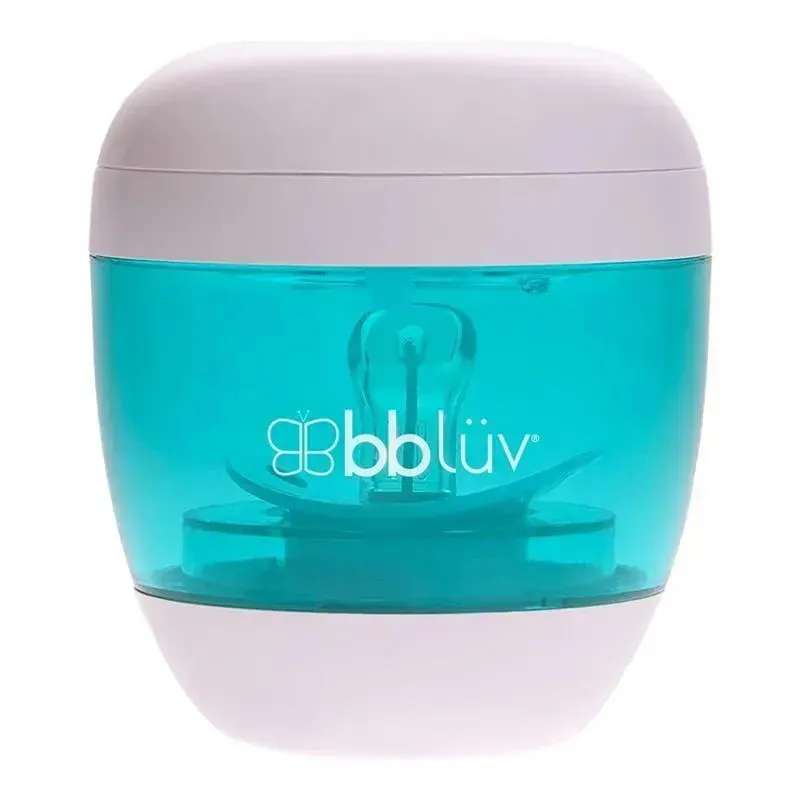 Bbluv Uvi 4-In-1 Portable Pacifier & Nipple Uv Sterilizer, White/Aqua