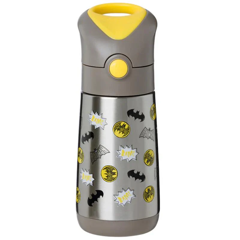 Bbox - 350Ml Insulated Drink Bottle, Batman Black/Yellow