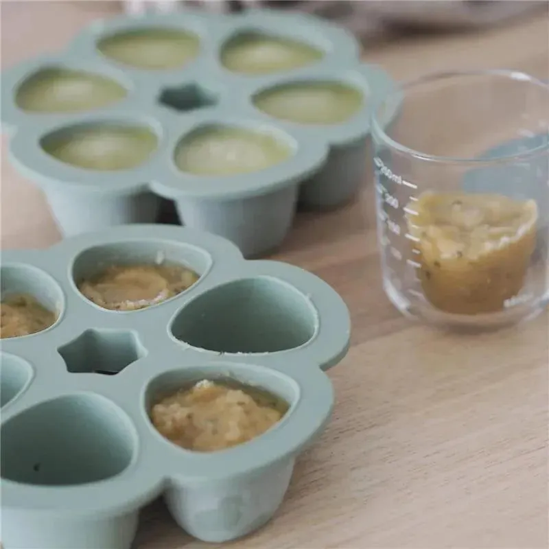 Beaba - Multiportions Silicone Baby Food Storage Container, Sage - Image 5