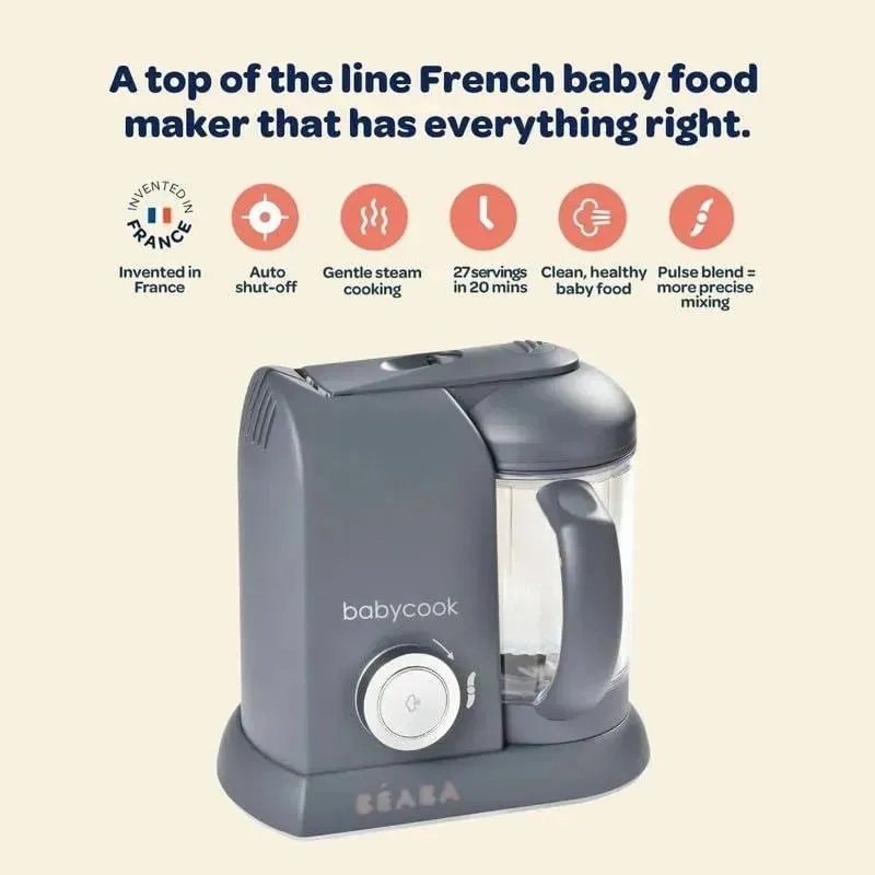Beaba - Babycook Solo 4 in 1 Baby Food Maker, Rose Gold - Image 6