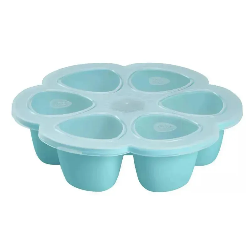 Beaba - Multiportions Silicone Baby Food Storage Container, Rain