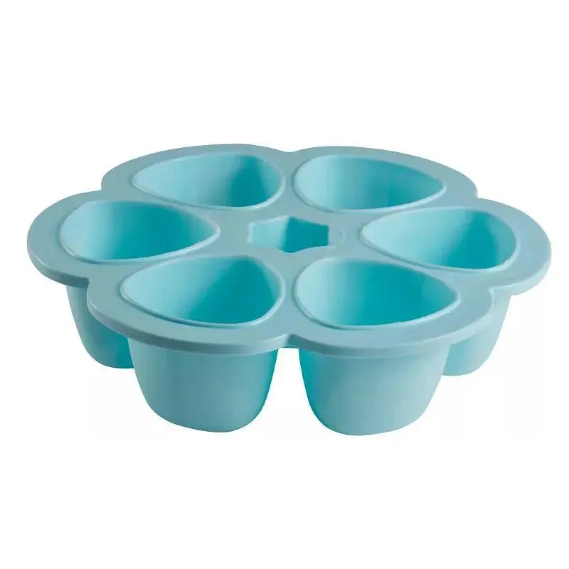 Beaba - Multiportions Silicone Baby Food Storage Container, Rain - Image 2