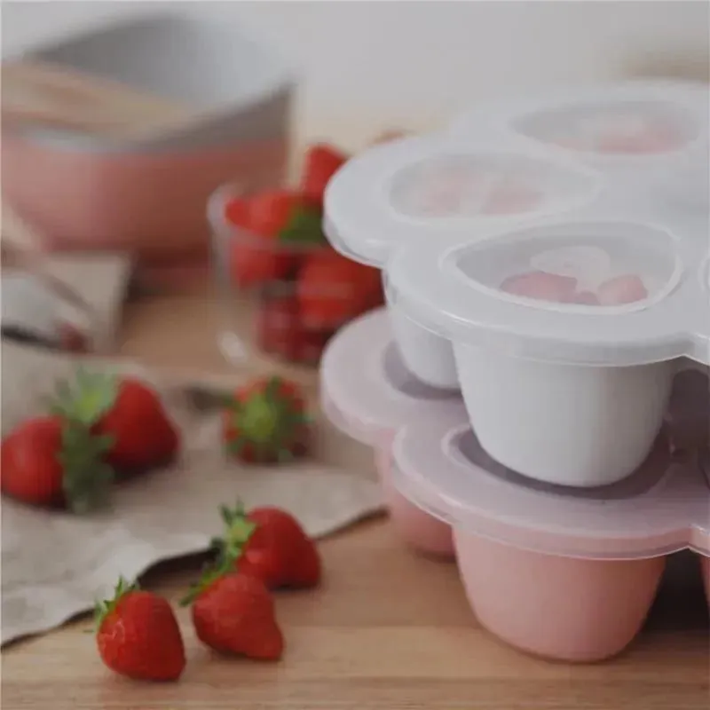 Beaba - Multiportions Silicone Baby Food Storage Container, Cloud - Image 7