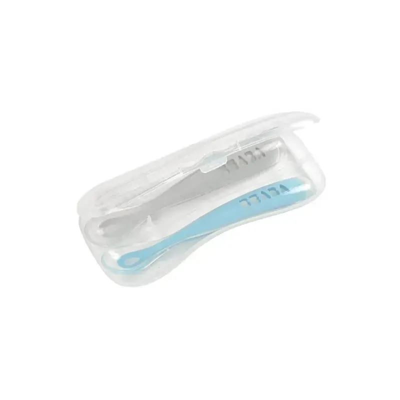 Beaba - 2Pk Silicone Spoon Travel Set, Cloud/Rain - Image 3