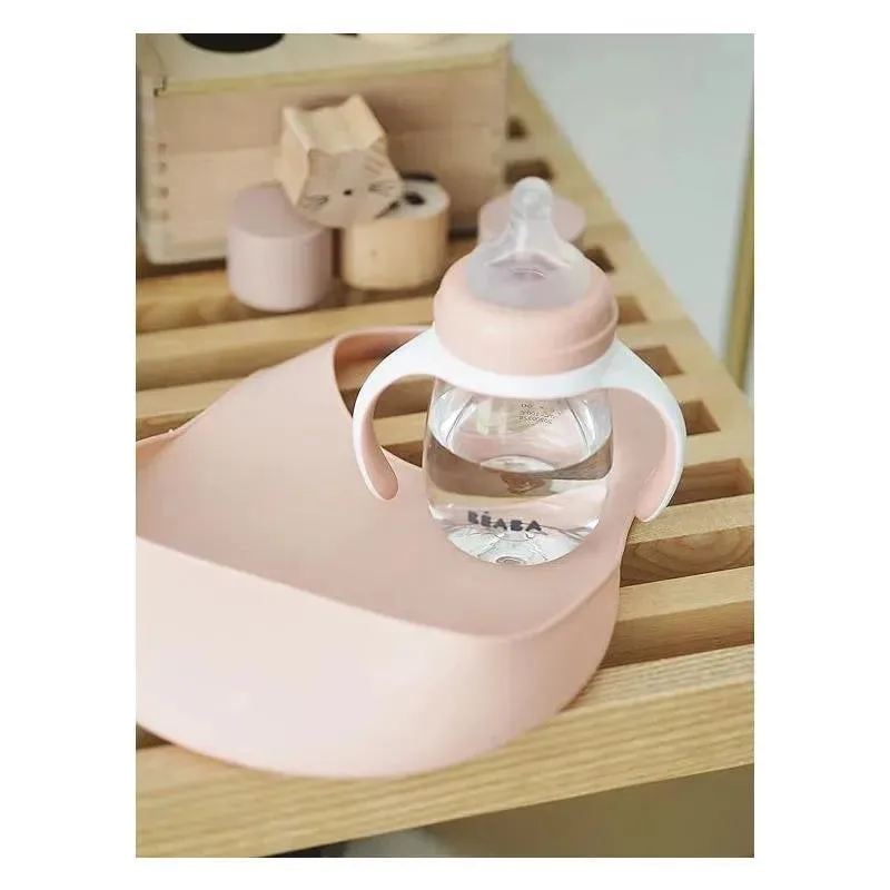 Beaba - Silicone Baby Bib, Rose - Image 3
