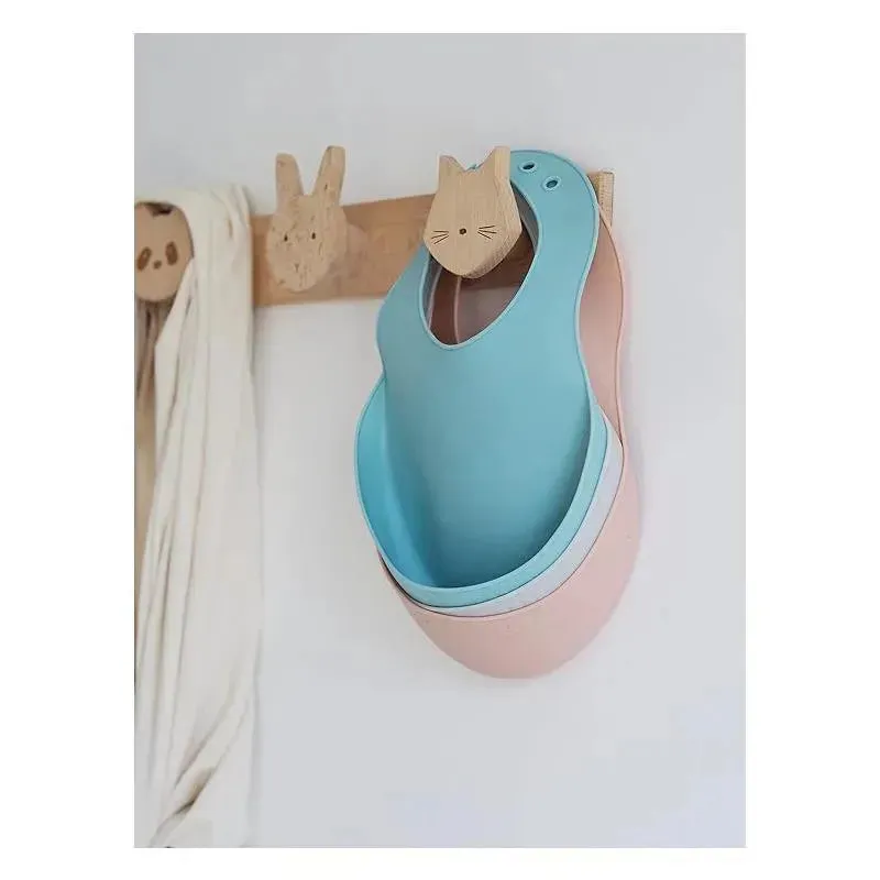 Beaba - Silicone Baby Bib, Rose - Image 5