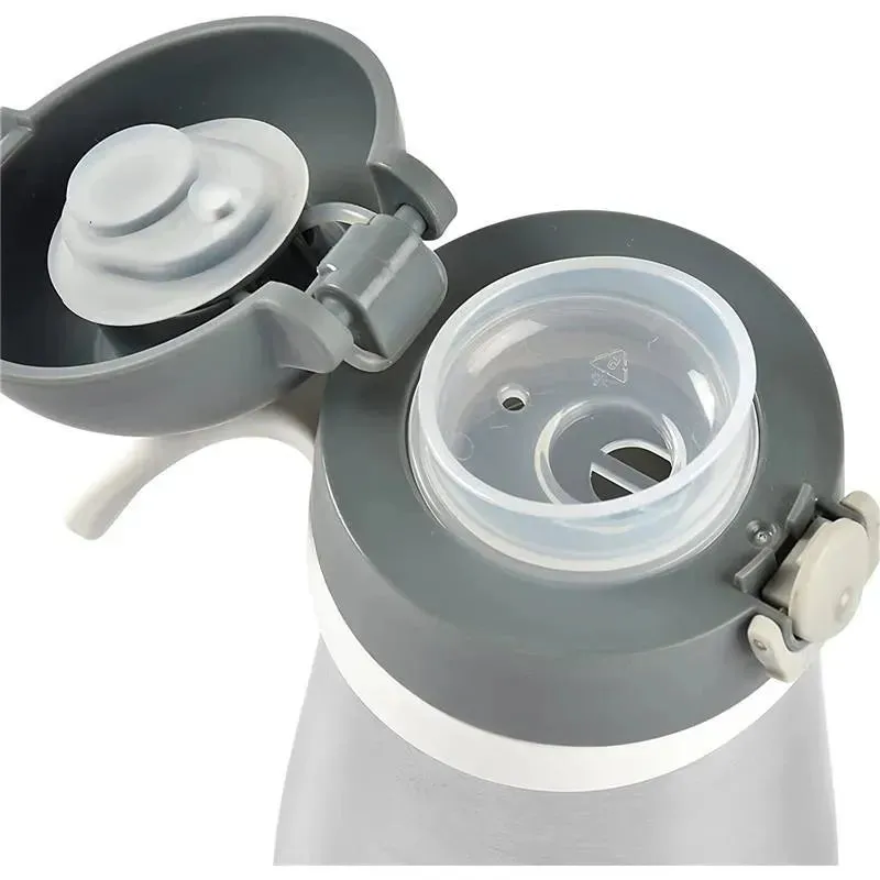 Beaba - Stainless Steel Kids Water Bottle, Charcoal - Image 5