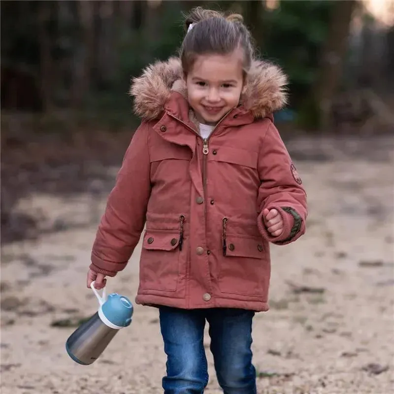 Beaba - Stainless Steel Kids Water Bottle, Rain - Image 4
