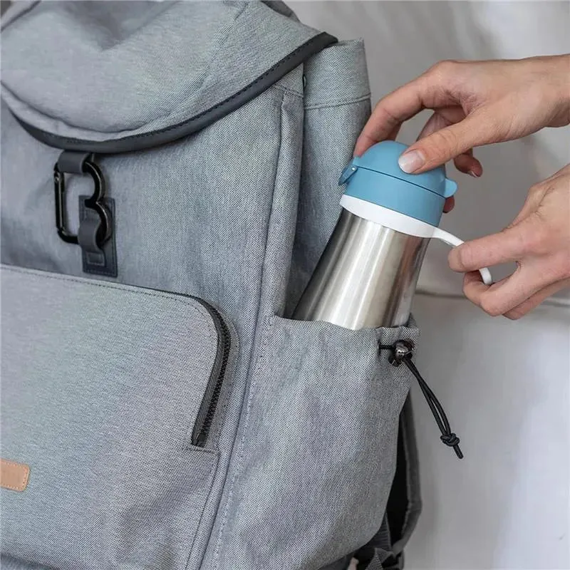 Beaba - Stainless Steel Kids Water Bottle, Rain - Image 5