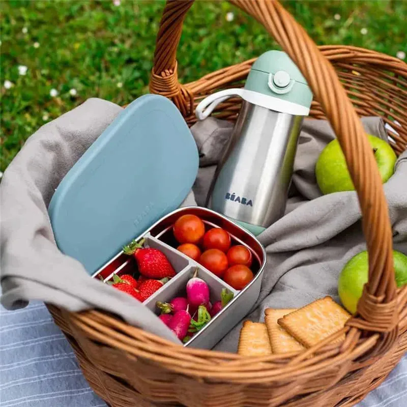 Beaba - Stainless Steel Lunch Box, Rain - Image 4
