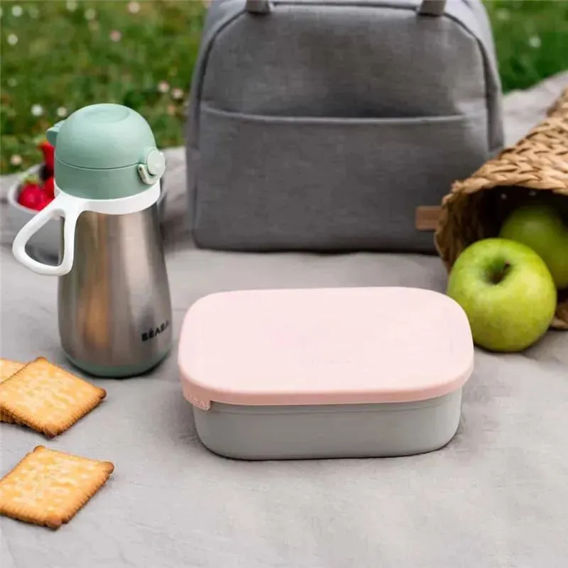 Beaba - Stainless Steel Lunch Box, Rose - Image 6