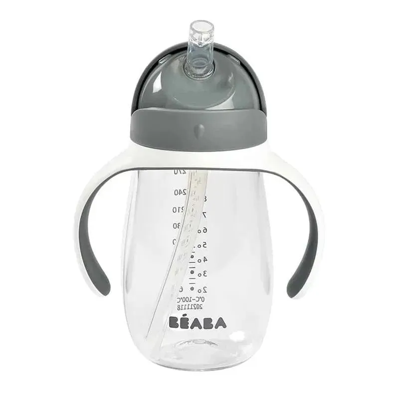 Beaba - Straw Sippy Cup, Charcoal - Image 2