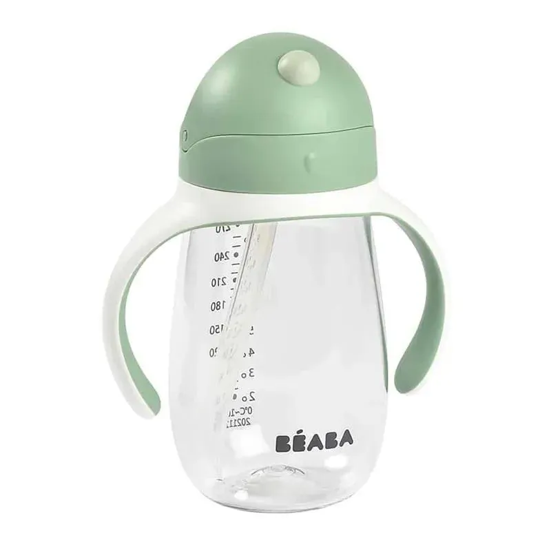 Beaba - Straw Sippy Cup, Sage - Image 2