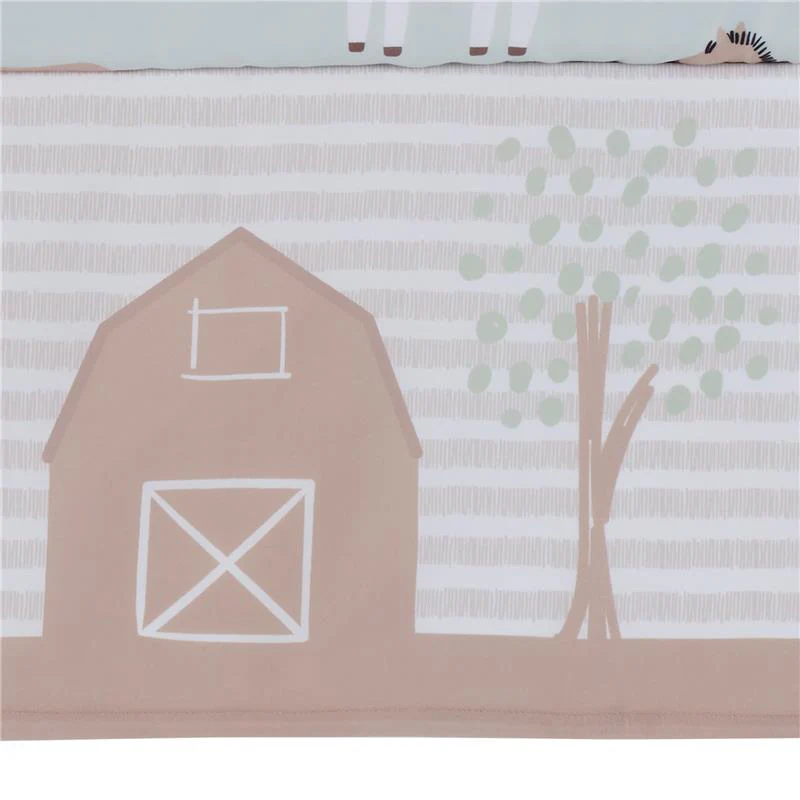 Bedtime Originals - 3Pk Farmyard Friends Infant Baby Nursery Crib Bedding Set - Image 7