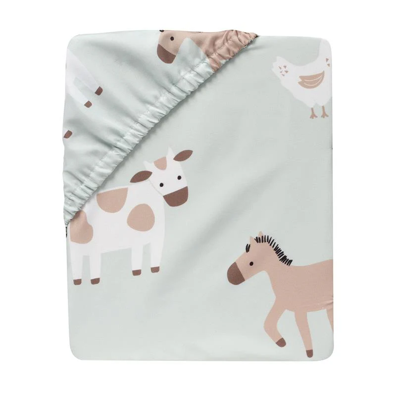 Bedtime Originals - 3Pk Farmyard Friends Infant Baby Nursery Crib Bedding Set - Image 9