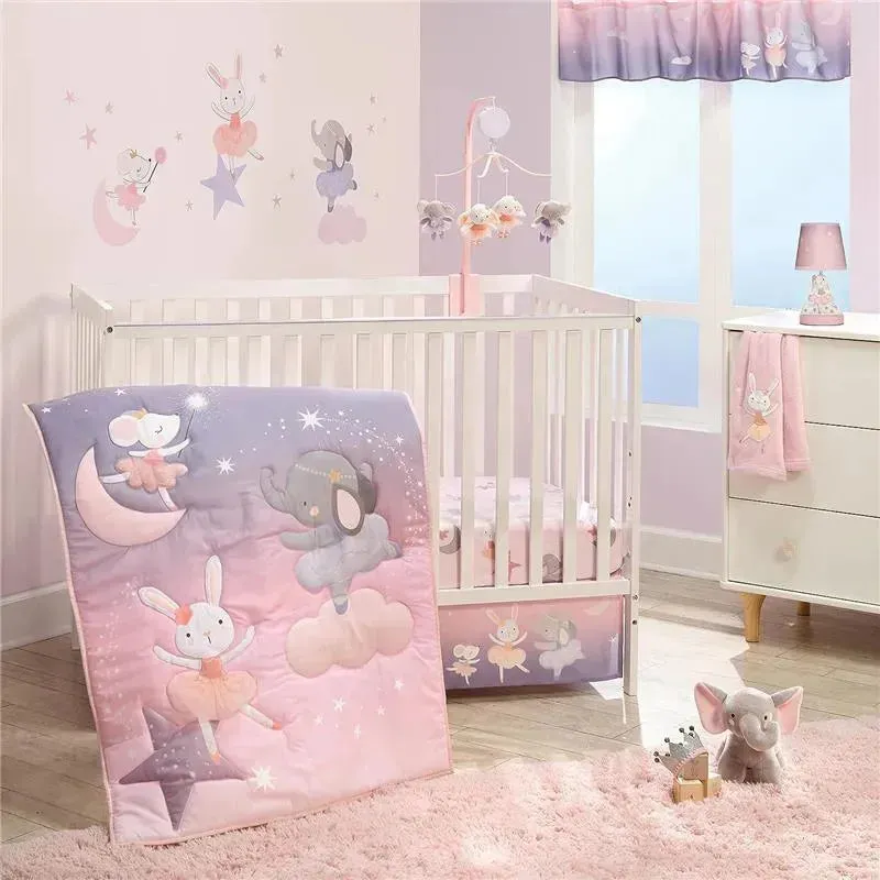 Bedtime Originals - 3Pk Tiny Dancer Ballet Baby Crib Bedding Set