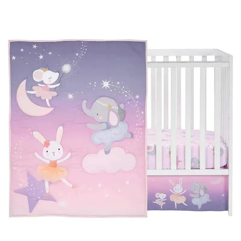 Bedtime Originals - 3Pk Tiny Dancer Ballet Baby Crib Bedding Set - Image 2