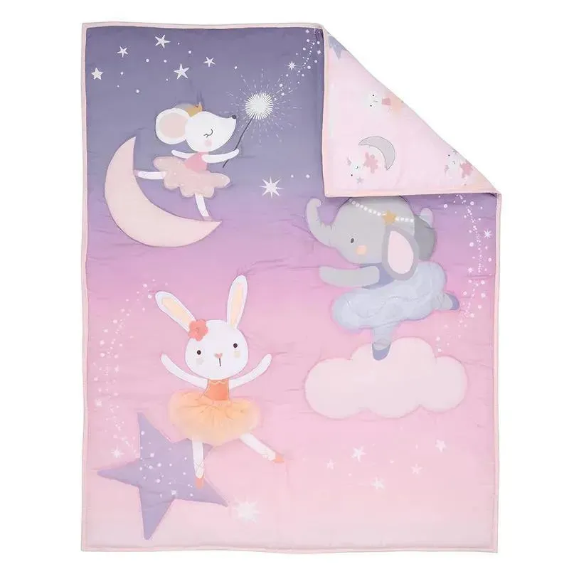 Bedtime Originals - 3Pk Tiny Dancer Ballet Baby Crib Bedding Set - Image 3