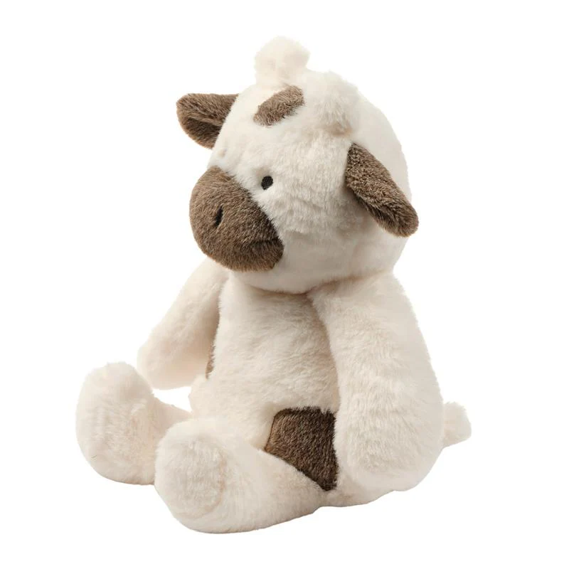 Bedtime Originals - Farmyard Friends Plush Cow Stuffed Animal Toy, Milkshake - Image 3