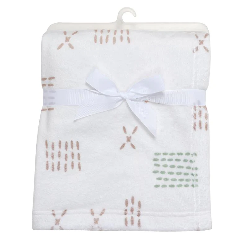Bedtime Originals - Farmyard Friends Soft White Fleece Baby Blanket - Image 5