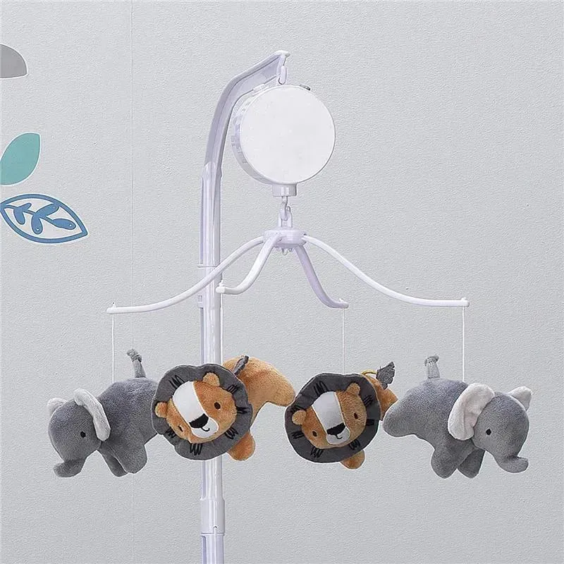 Bedtime Originals Jungle Fun Musical Baby Crib Mobile, Lion/Elephant - Image 3