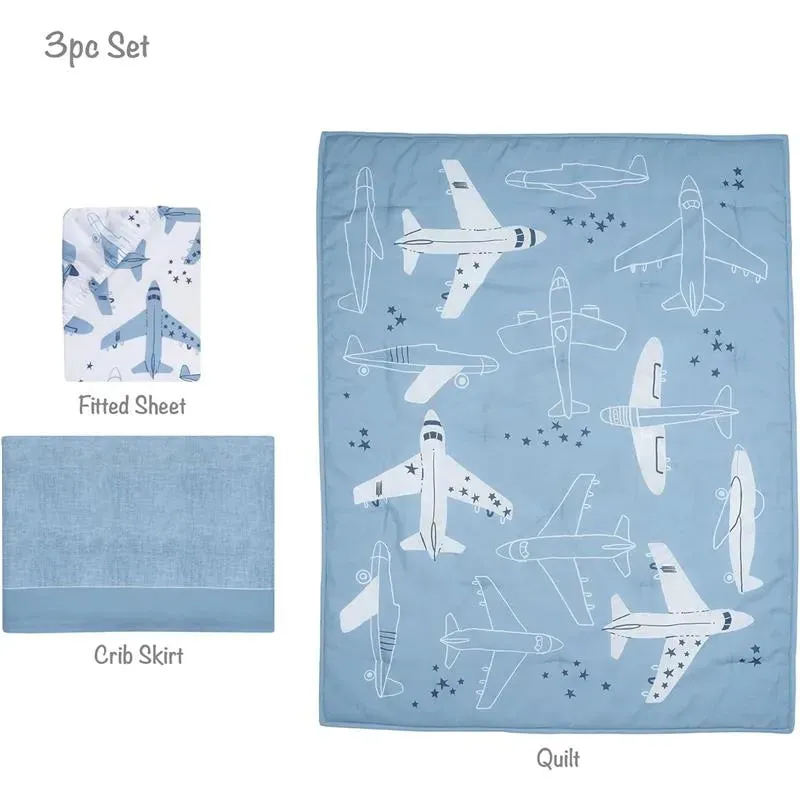 Bedtime Originals - Little Aviator 3-Piece Bedding Set - Image 2