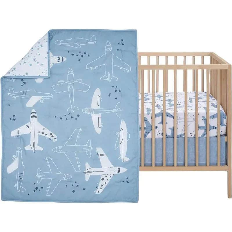 Bedtime Originals - Little Aviator 3-Piece Bedding Set - Image 4